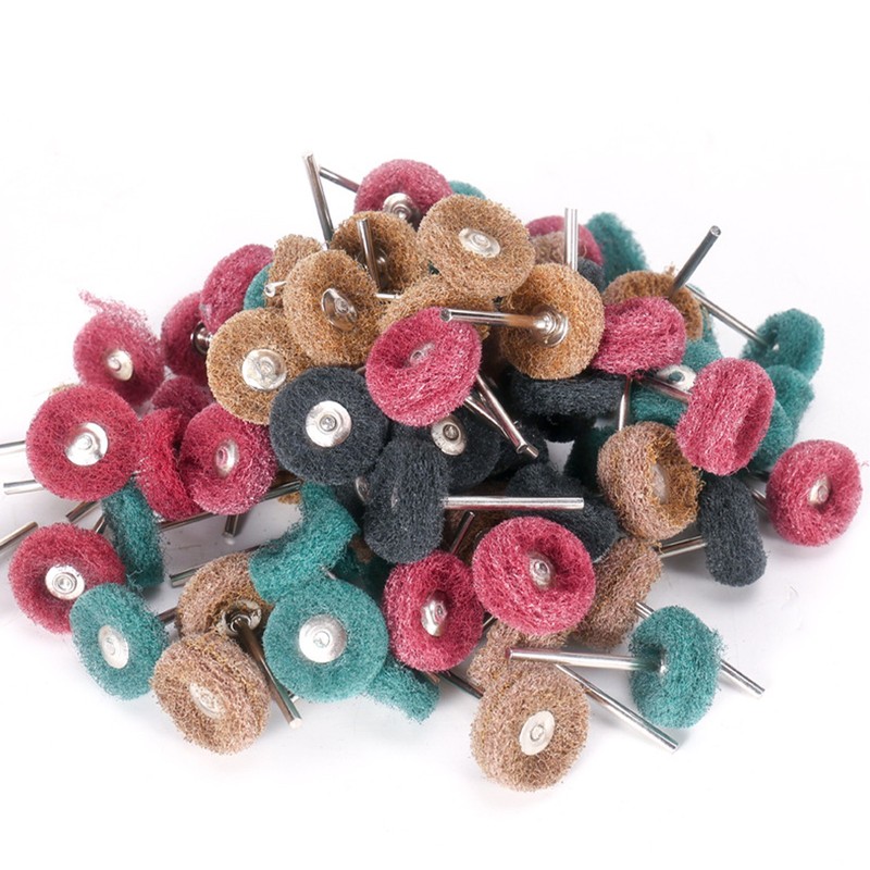 80Pack Abrasive Buffing Wheel Grinding Polishing Shank Craft Bits Rotary Tool gallery