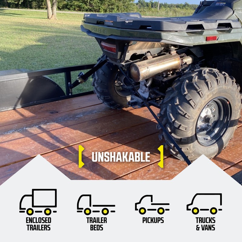 DC Cargo Retractable Ratchet Strap w/ E-Track Adapter & S-Hook 1" x 6' 2-pack gallery