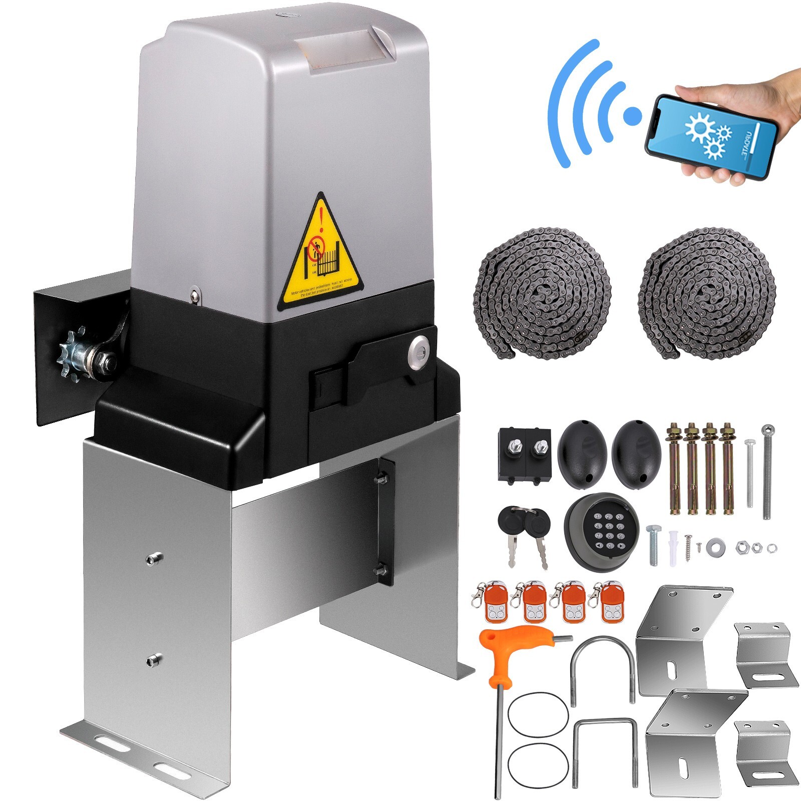 Sliding Gate Opener Automatic Sliding Gate 3300LBS 4 Remote & APP Control gallery