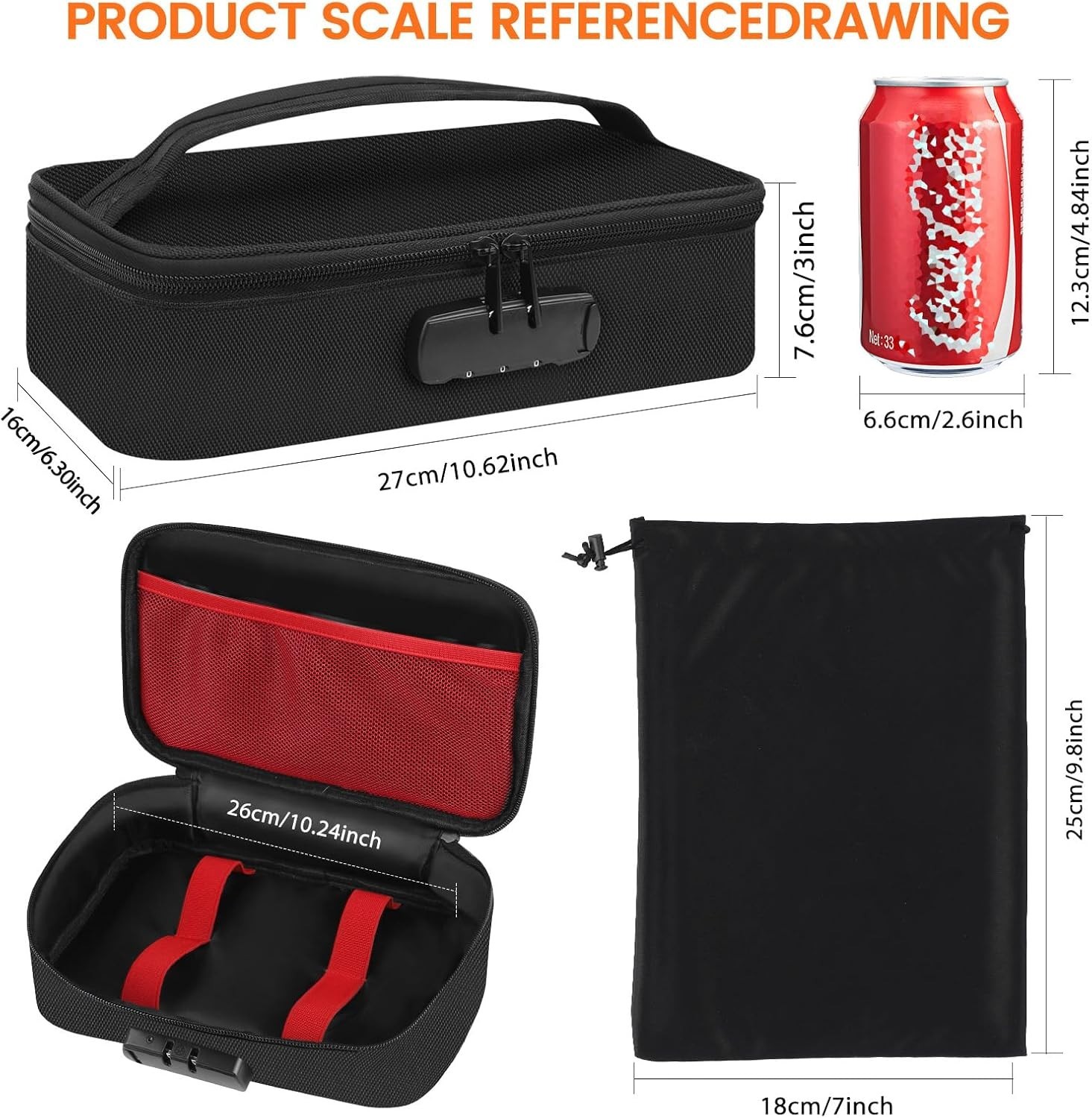 Discreet Lockable Storage Toy Bag Box Organizer Container gallery