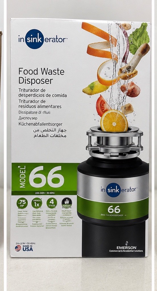 NEW InSinkErator Model 66 Food Waste Disposer 3/4 HP 220-240V gallery