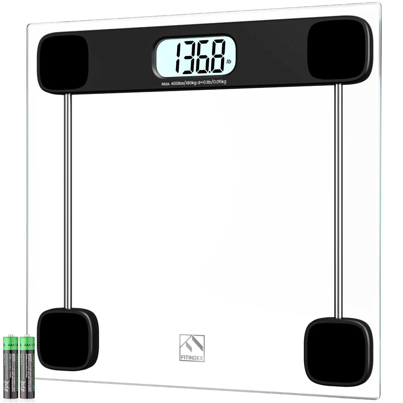 Body Weight Scale with Step-on Techology Bathroom Scale Highly Accurate 400lbs gallery