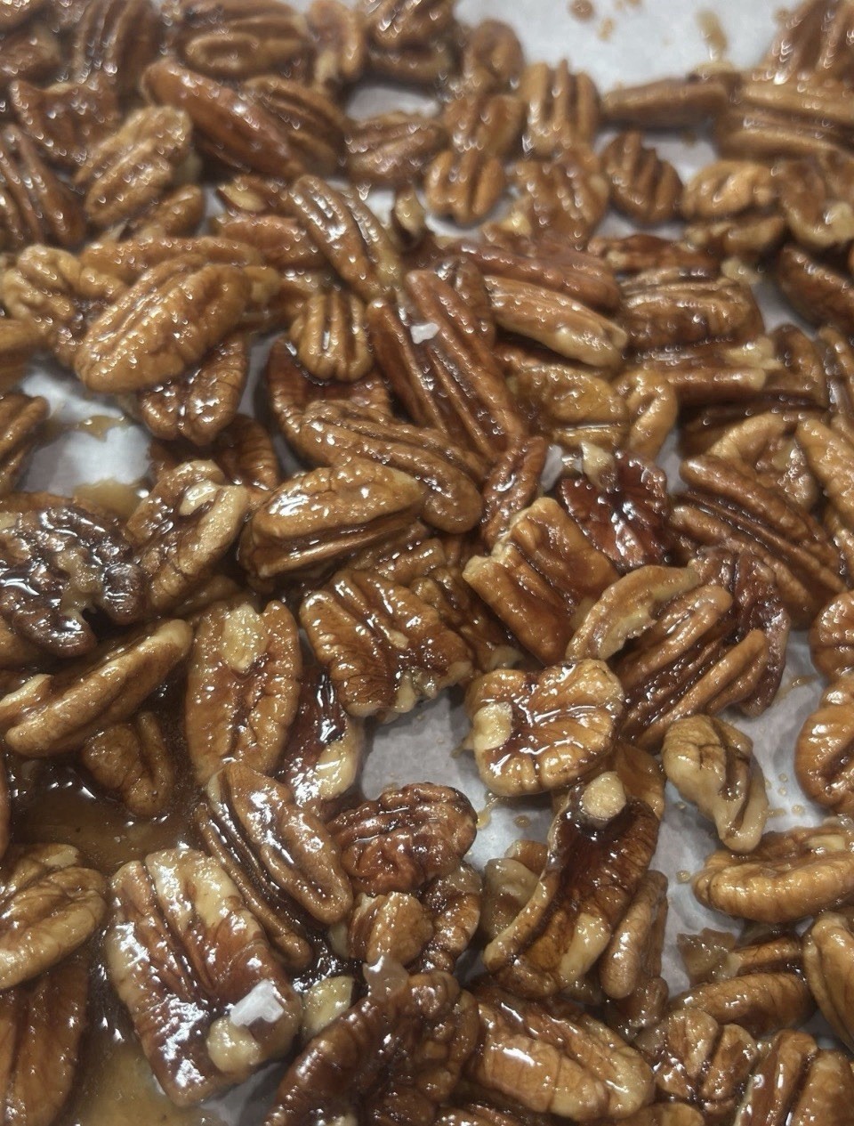 Cinnamon Sugar Candied Pecans Soft Chew Handmade Sweet Snack 8 oz or 16 oz gallery