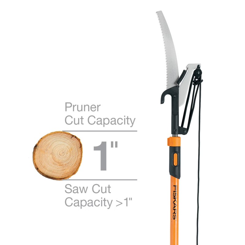 Fiskars Extendable Tree Pruner and Pole Saw and Pruner with 7' to 12' Capacity gallery