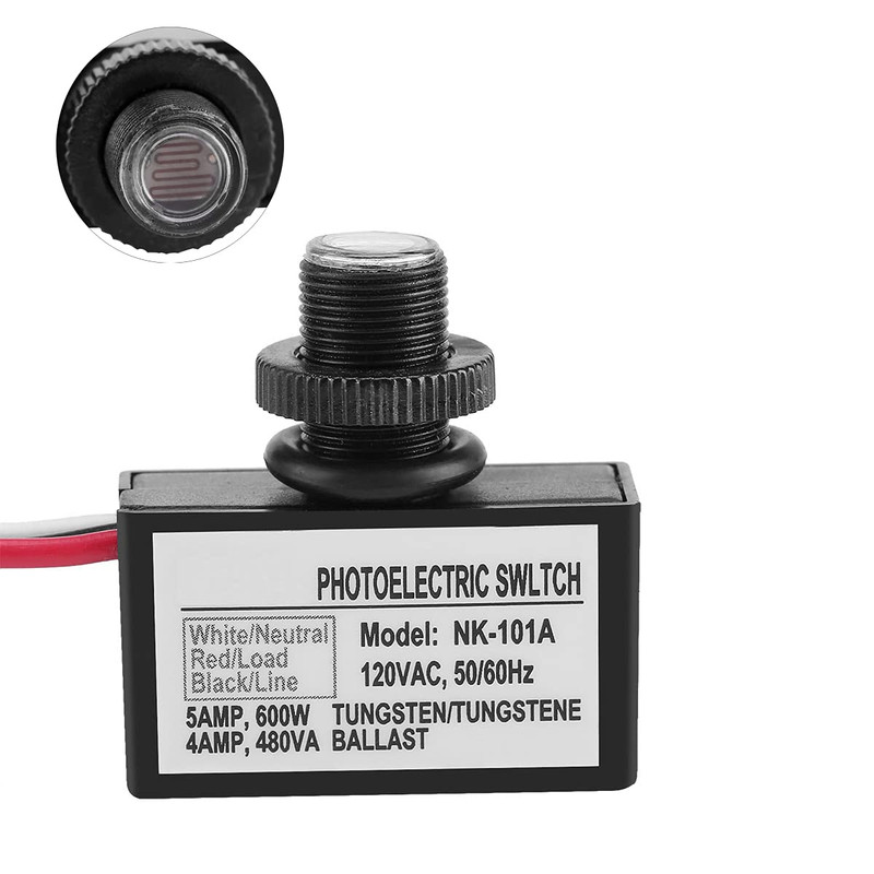 2 Pack Light Control Sensor Button Switch,2 Pack Photoelectric Switch,120V AC Ou gallery