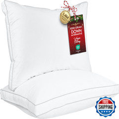 Utopia Bedding Bed Pillows For Sleeping Queen Size White Set Of 2 Soft Fluffy
