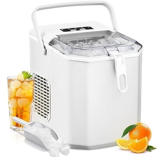 Antarctic Star Countertop Ice Maker,26lbs/24Hrs,9 Bullet Ice Cubes Every 6 Minut gallery