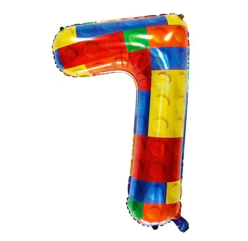 30" Building Blocks Balloon Stacking Brick Giant Birthday Party Decoration UK gallery