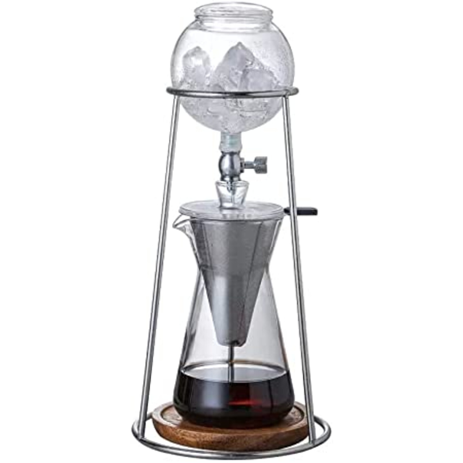 Iced Coffee Cold Brew Drip Coffee Maker Stainless Steal 400mL Borosilicate Glass gallery