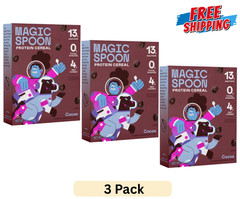 Magic Spoon Cocoa Grain-Free Breakfast Cereal, 7 oz Box (3 PACK) FREE SHIPPING
