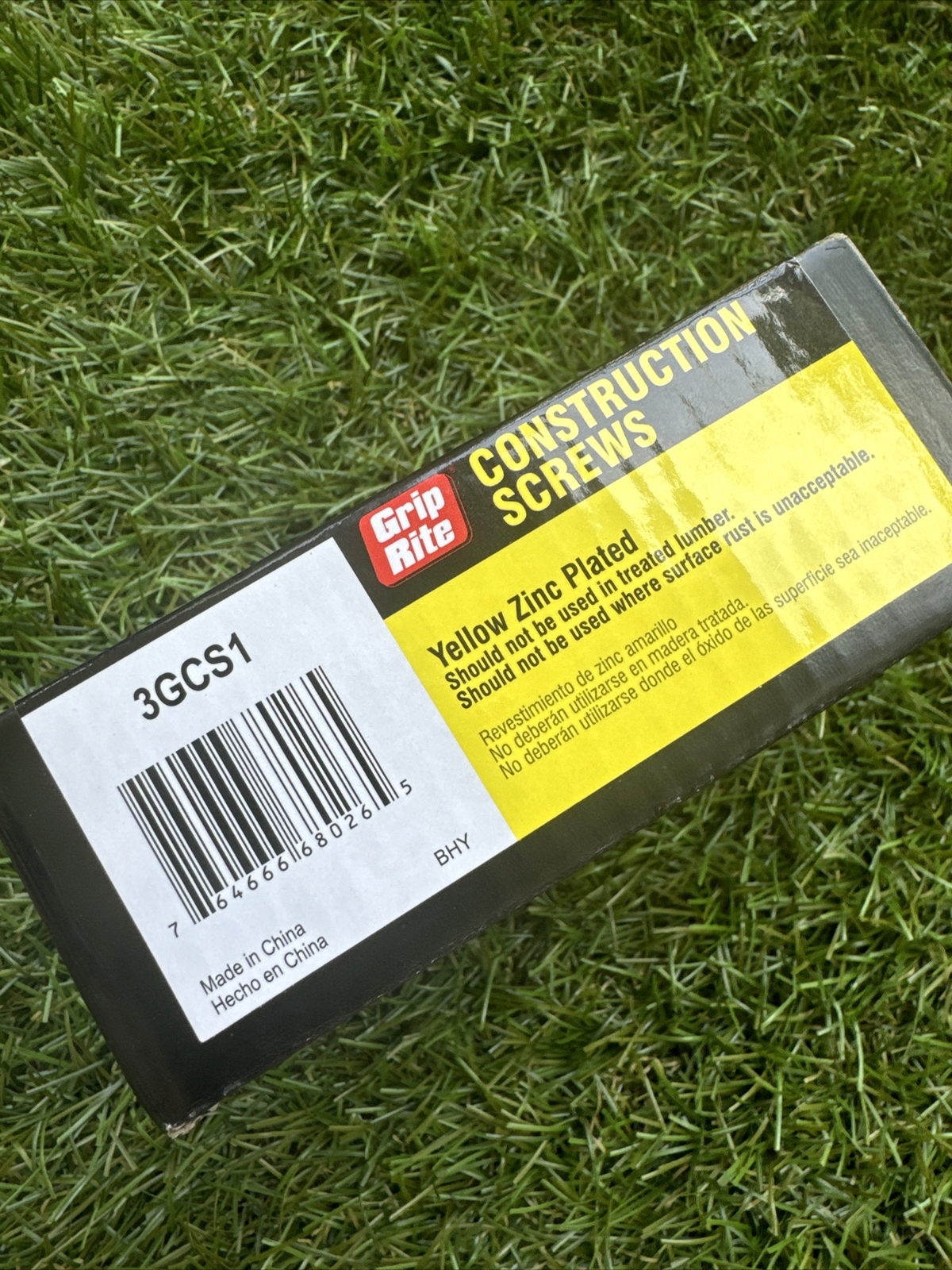 Grip Rite #9" x 3" Yellow Zinc Plated Construction Screws (1 lb-72 pc) 3GCS1 gallery