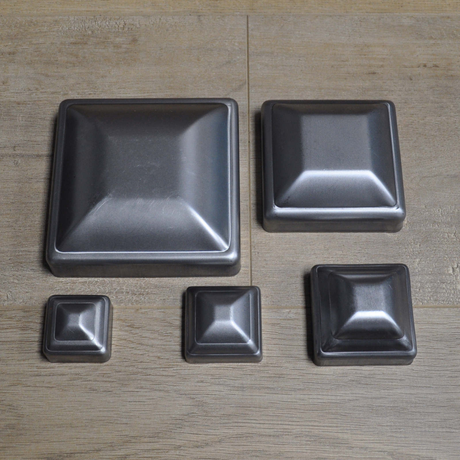 Post Cap Pressed Dome Steel Metal Square for Gate Fences | Multiple Sizes gallery