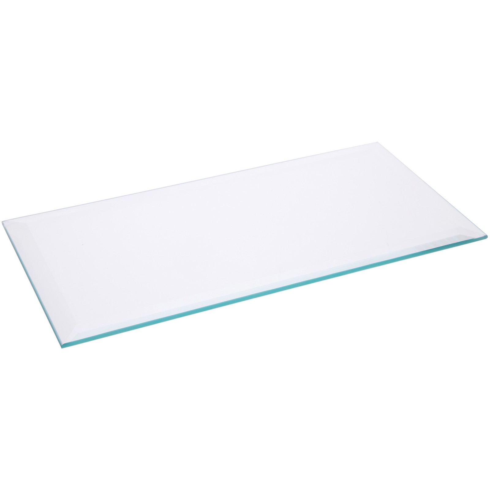 Plymor 5" x 10" Rectangle, 5mm Thick Beveled Clear Glass gallery