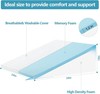 Wedge Pillow for Sleeping & Resting, 24"x24"x10" Memory Foam Cushion with Gre... gallery