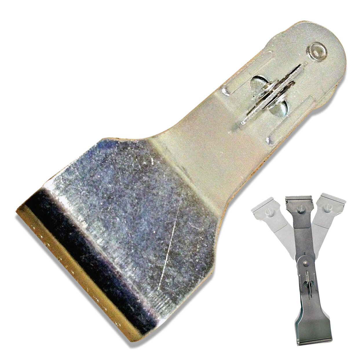 8" Metal Safety 3-Way Position Razor Blade Scraper Tool Sticker Adhesive Remover gallery