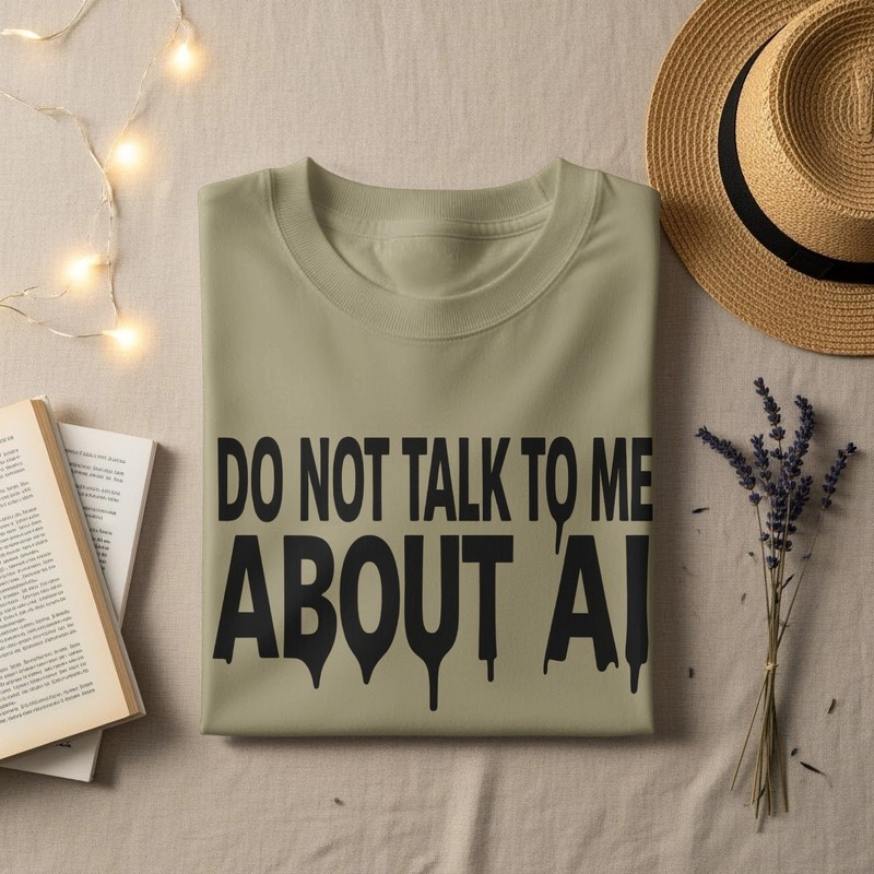 Do Not Talk AI Drip Statement (T-Shirt, Sweatshirt or Hoodie) gallery