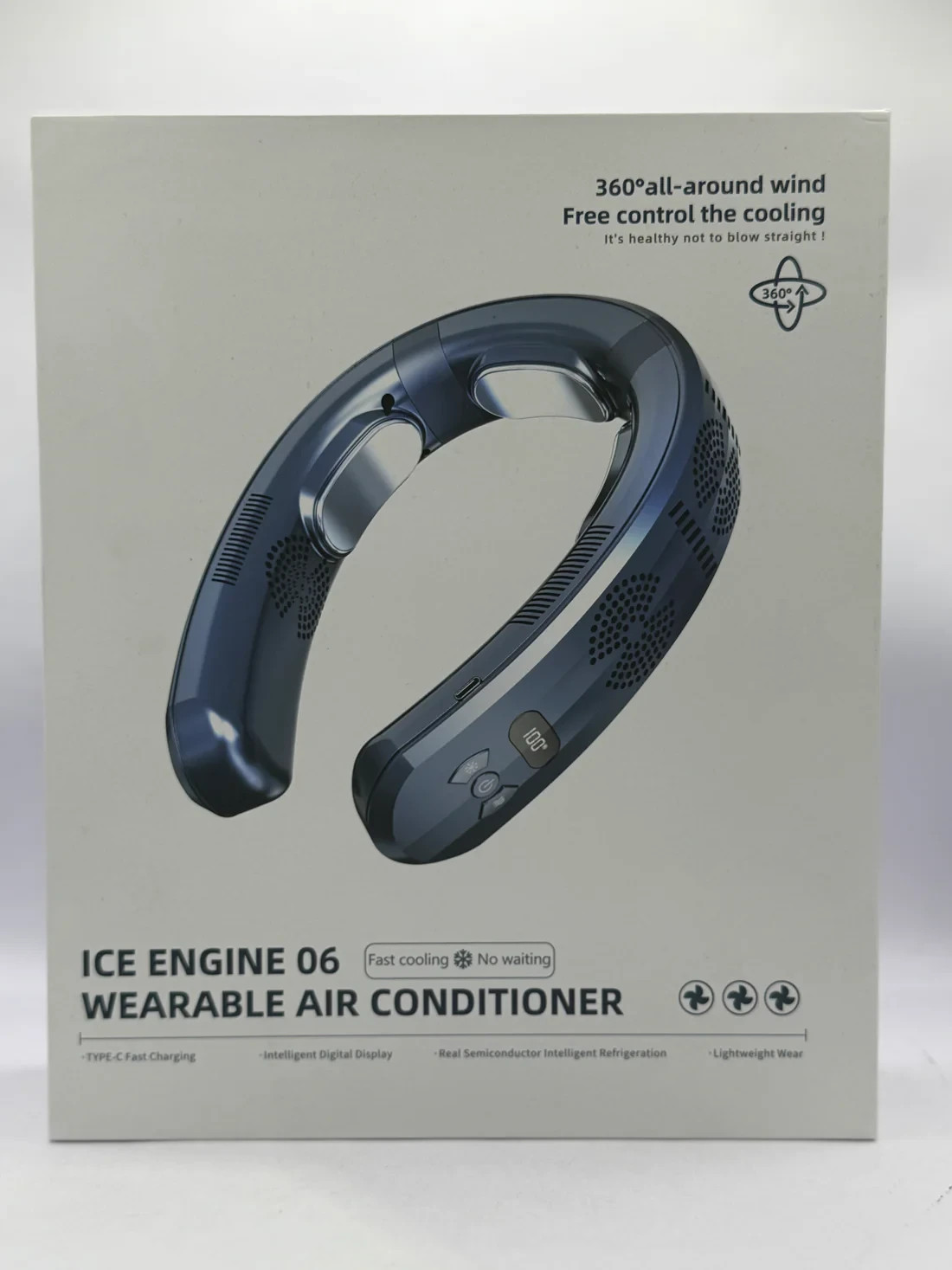 Personal Air Conditioner 6000mAh Neck Fan Rechargeable 3-Speed Portable Neck Fan gallery