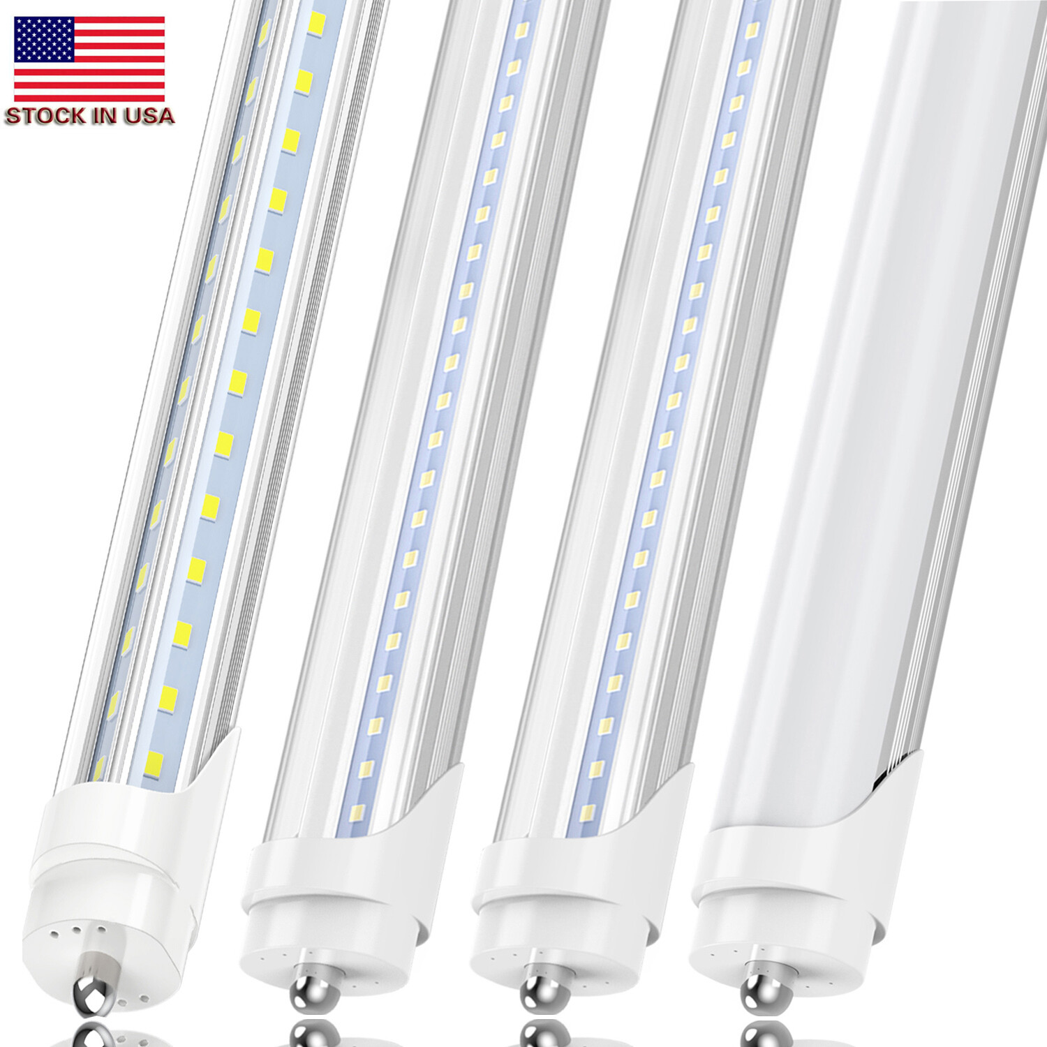 45W 72W T8 8FT LED Shop Light Bulbs Single Pin FA8 LED Tube Lights 5000K-6500K gallery