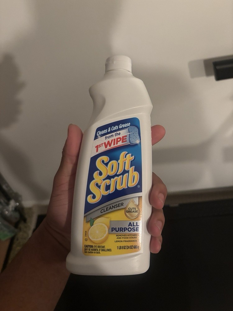 Soft Scrub All Purpose Surface Cleanser, Lemon, 24 Fluid Ounces 6 Pack