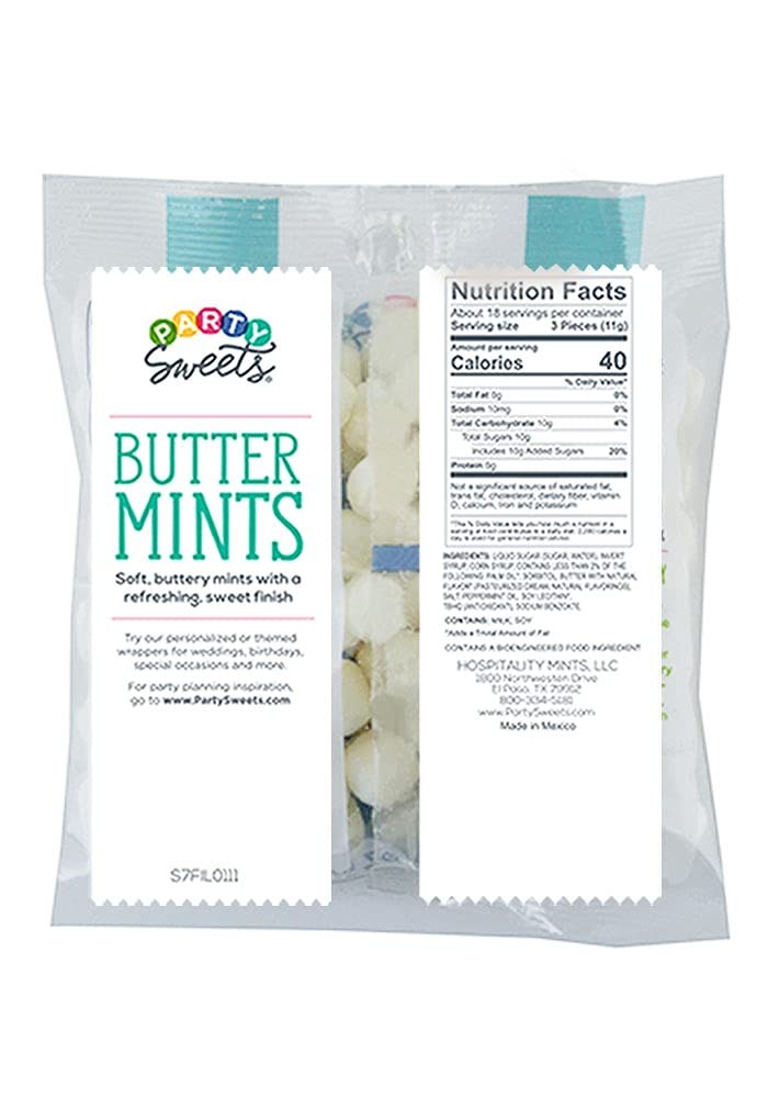 White Buttermints 14oz, Approx. 100 Pieces - Party Sweets Mints gallery