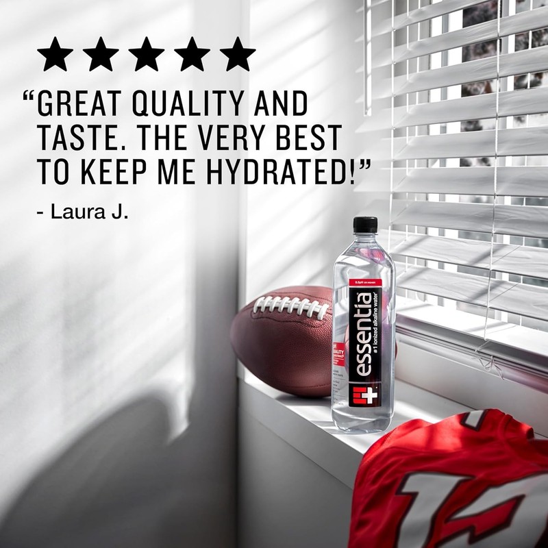 Essentia Water Bottled, Ionized Alkaline Water:99.9% Pure, Infused With Electrol gallery