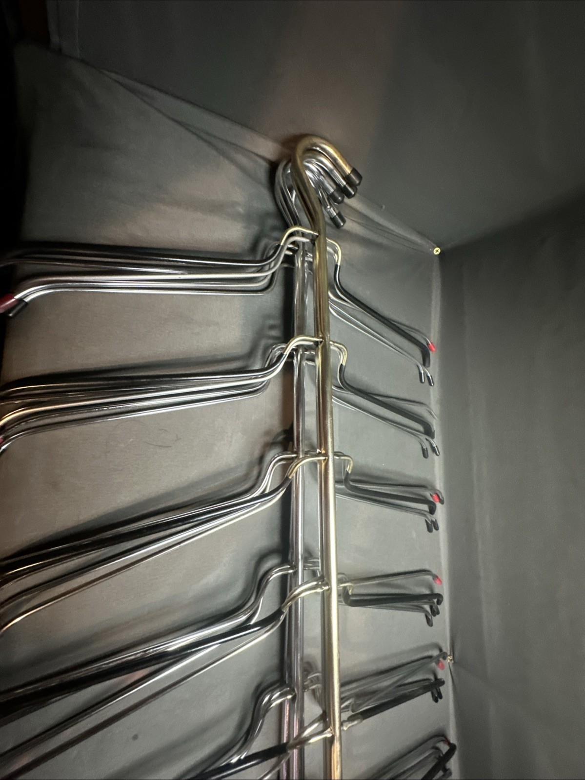 6 Tier Non Slip Hangers Chrome Tree Space Saver Shirts, Dress Set of 5 gallery