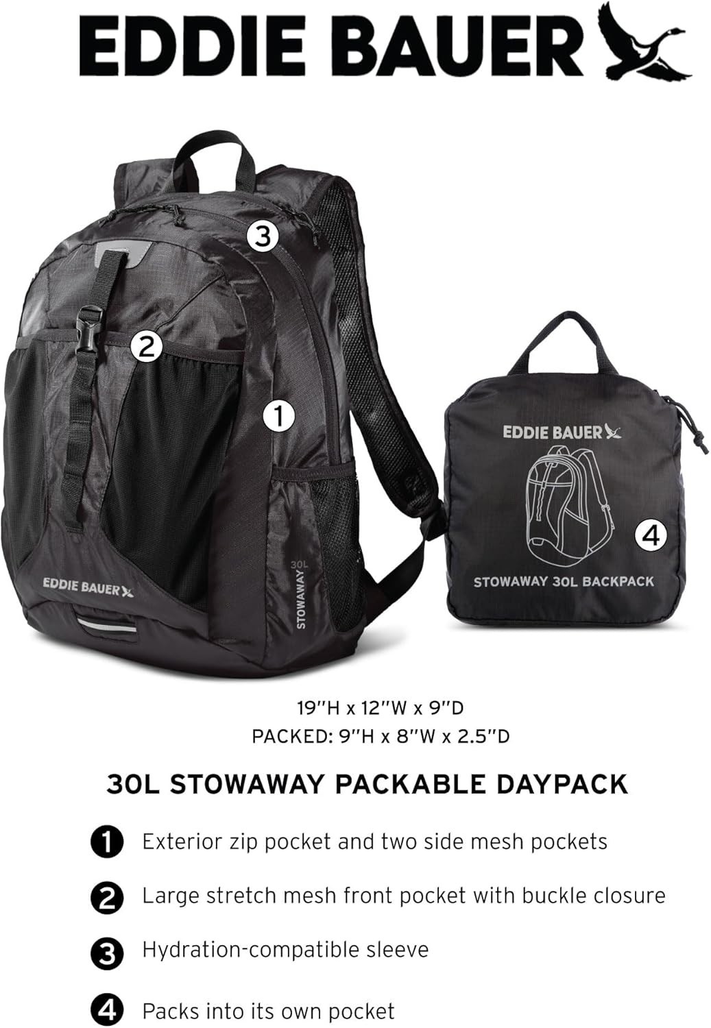 Sprig Ripstop Polyester 30L Backpack - Comfort & Organization for Your Adventure 5