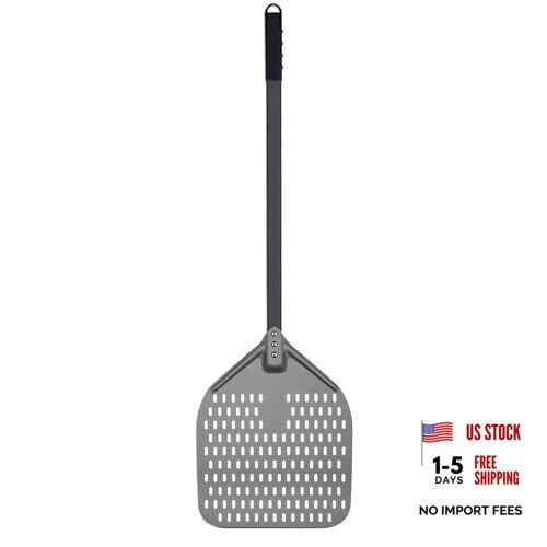 12 x 15 Inch Rectangular Aluminum Pizza Peel – 47 Inch 12" - 47 inch overall gallery