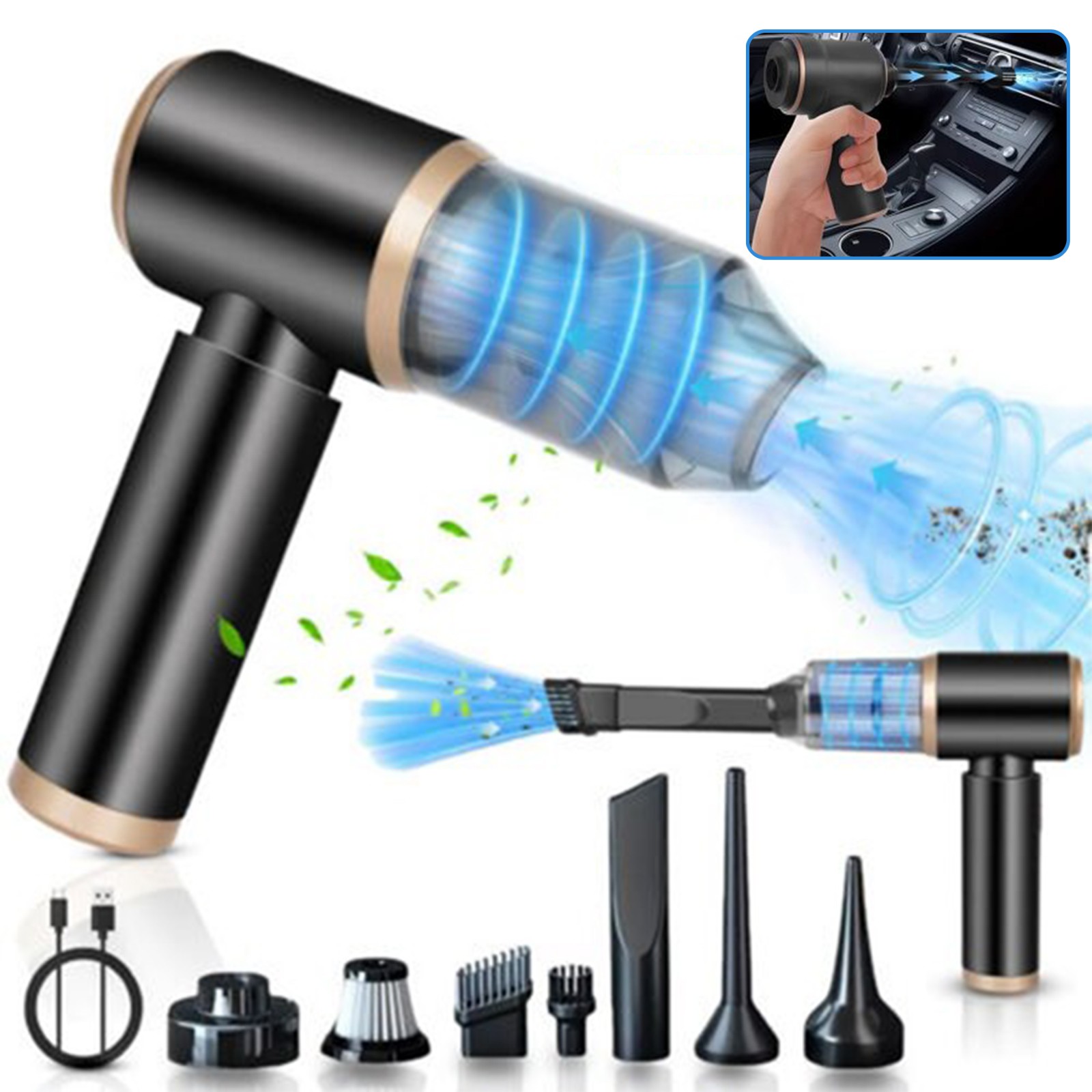 95000PA Cordless Hand Held Mini Vacuum Cleaner Portable Car Auto Home Wireless gallery