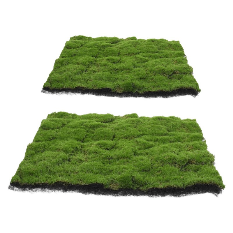 2Pcs Simulation Moss Turf Green Artificial Moss for Landscaping and Home Decor gallery