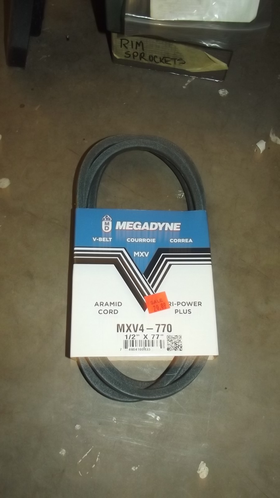 V-Belt, 1/2 x 77 In. - MXV4-770 T89 gallery
