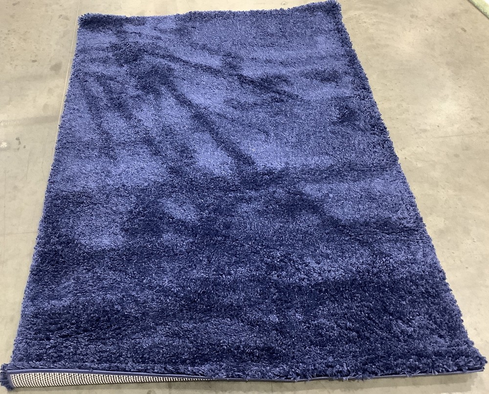 NAVY 4'-0" x 6'-0" Pulled Thread Rug, Reduced Price 1172683355 SG180-7070-4