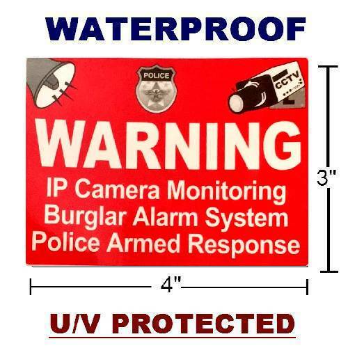 Home Security Camera Video Stickers Warning Decals Signs Lot gallery