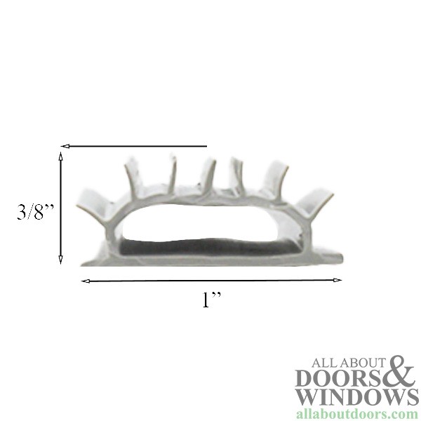 Aftermarket 208 Series Threshold Replacement Vinyl 1" Wide x 3/8" Tall gallery