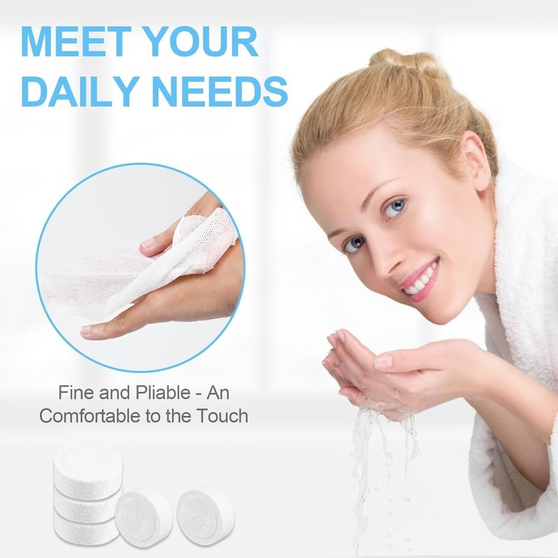 200 PCS Compressed Towels, Disposable Thick Portable Hand Towels for Travel gallery