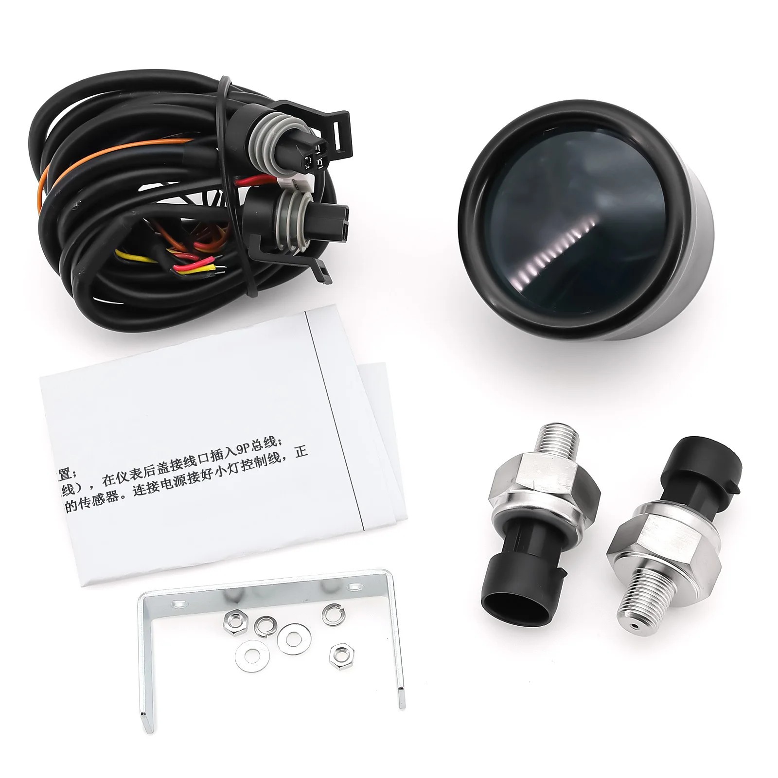LED Digital Display 0-220PSI Air Pressure Gauge with 3pcs Or 2pcs 1/8NPT Sensors gallery