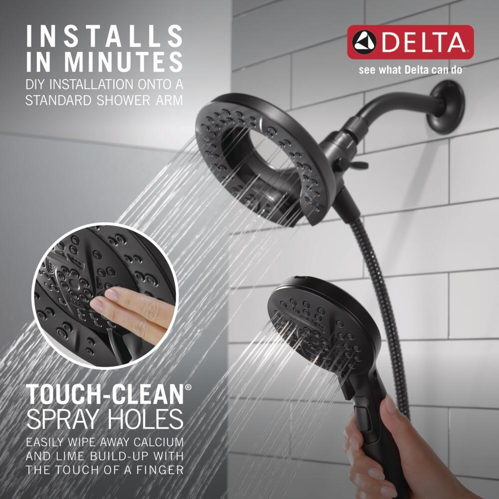 Delta In2ition 1.75GPM Handheld Shower Head Matte Black-Certified Refurbished gallery