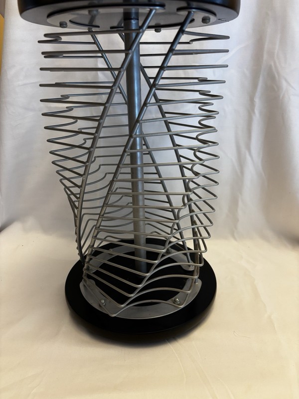VTG CD STORAGE DISPLAY RACK ROTATING TWIST 42 CDS 14 INCHES TALL gallery