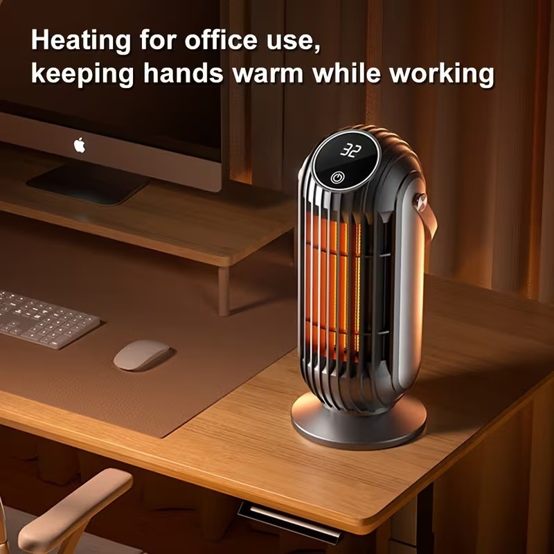 Portable Ceramic Space Heater for Office Large Room Indoor Use Bedroom 1500W PTC gallery