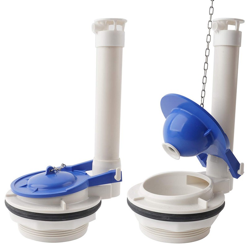 2 Pack 3 Inch Toilet Flapper Replacement Fit For TOTO flapper Model THU140S Blue gallery