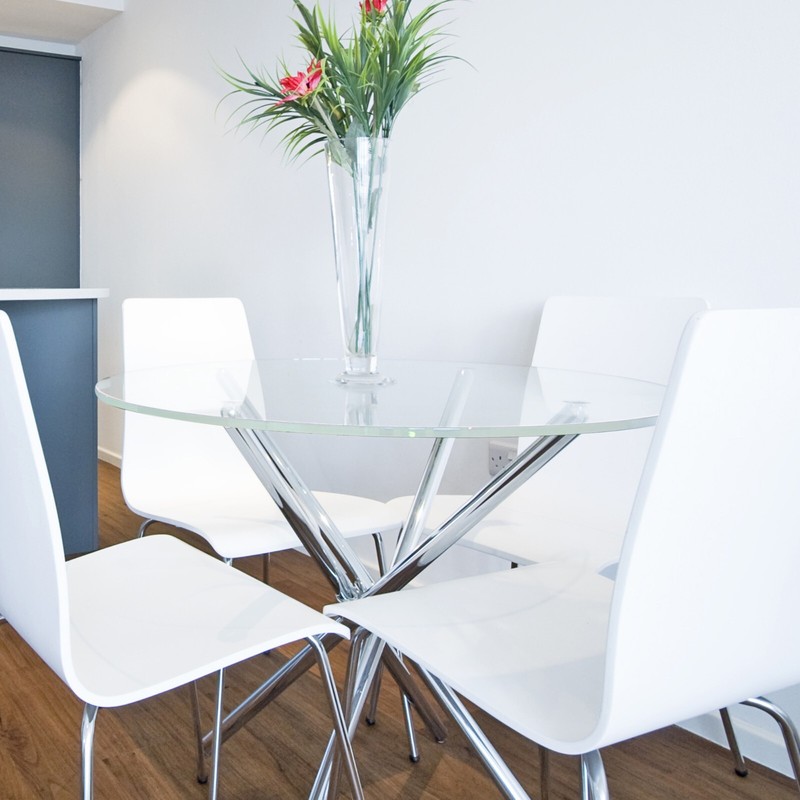 Plexiglass Table Top 1/2" (12mm) Thick Clear Round Acrylic Table Top w Flat Edge gallery