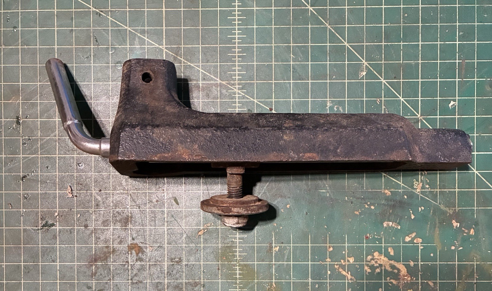 Delta 46-250 Midi Lathe Banjo Tool Rest Base Assembly OEM Cast Iron Complete gallery