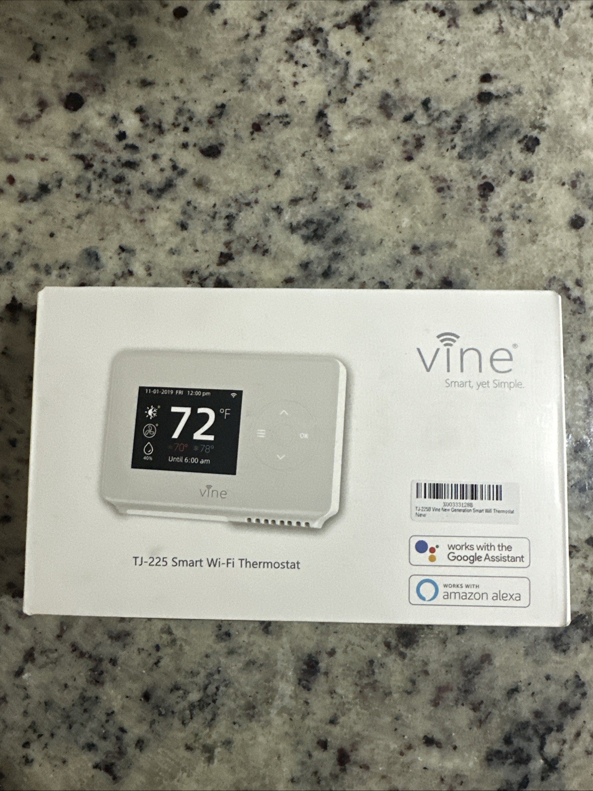 NIP VINE TJ-225 SMART Wi-Fi PROGRAMMABLE THERMOSTAT NEW gallery