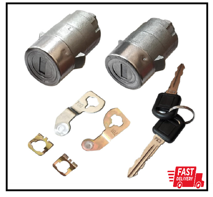 1 Pair Door Lock Cylinder Set W/Key for GMC Sierra 1500 2500 3500 Yukon Chevy gallery