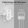 BN-LINK Multiple Plug Outlet Extender, 6 Wall Outlets and 3 USB Ports (1 USB C) gallery