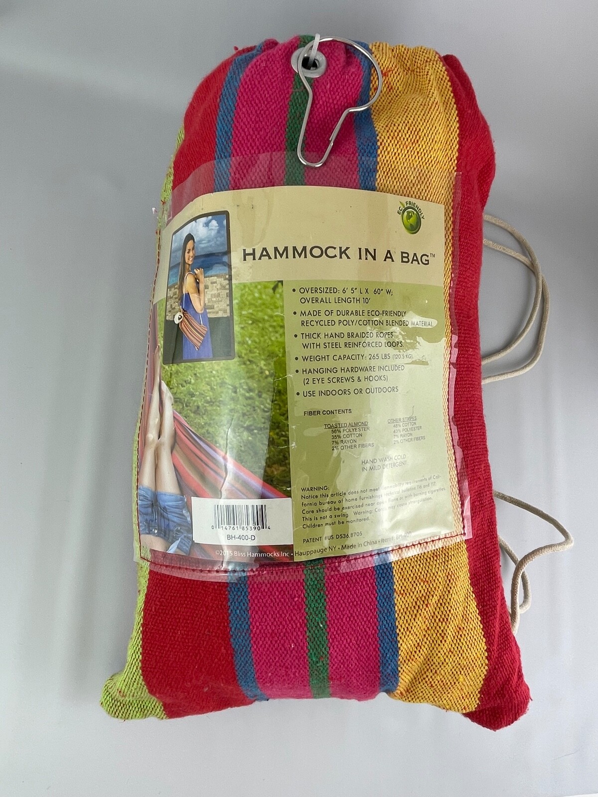 Bliss Hammock In A Bag Oversized 77"L x 60"W #BH-400-D Never Used gallery
