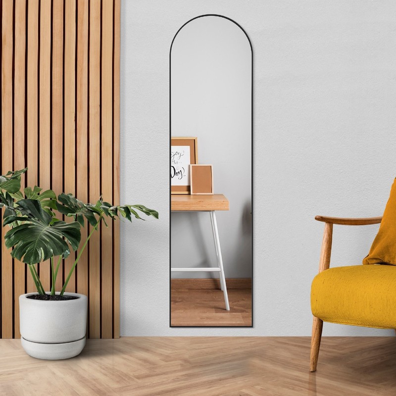 CONCETTA 59"x16" Arched Full Length Mirror, Full Body Standing Mirror Floor Mirr gallery