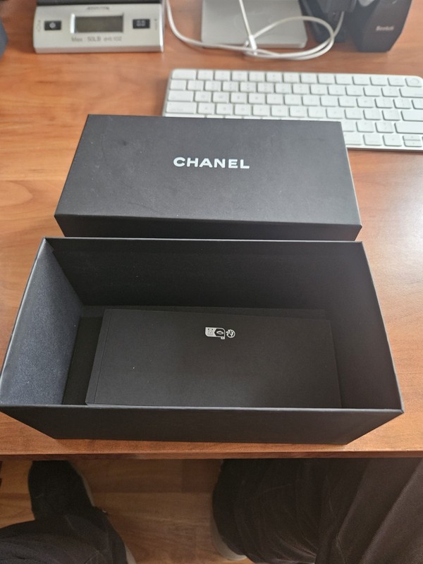 Chanel Empty Box Black Rectangular Authentic 7.5 X 4 X 3.5 gallery