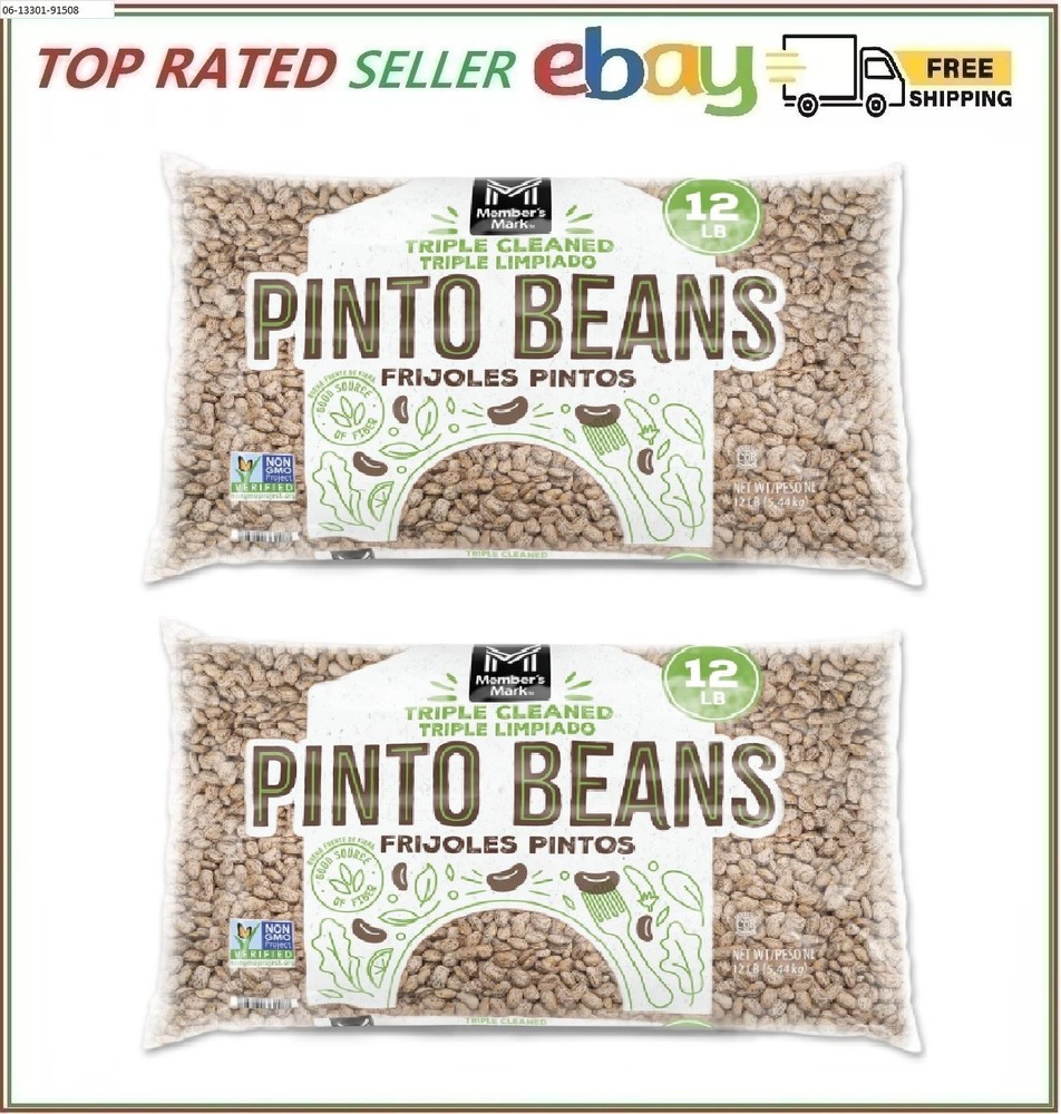 2 Pack - Member's Mark Pinto Beans 12 lbs.