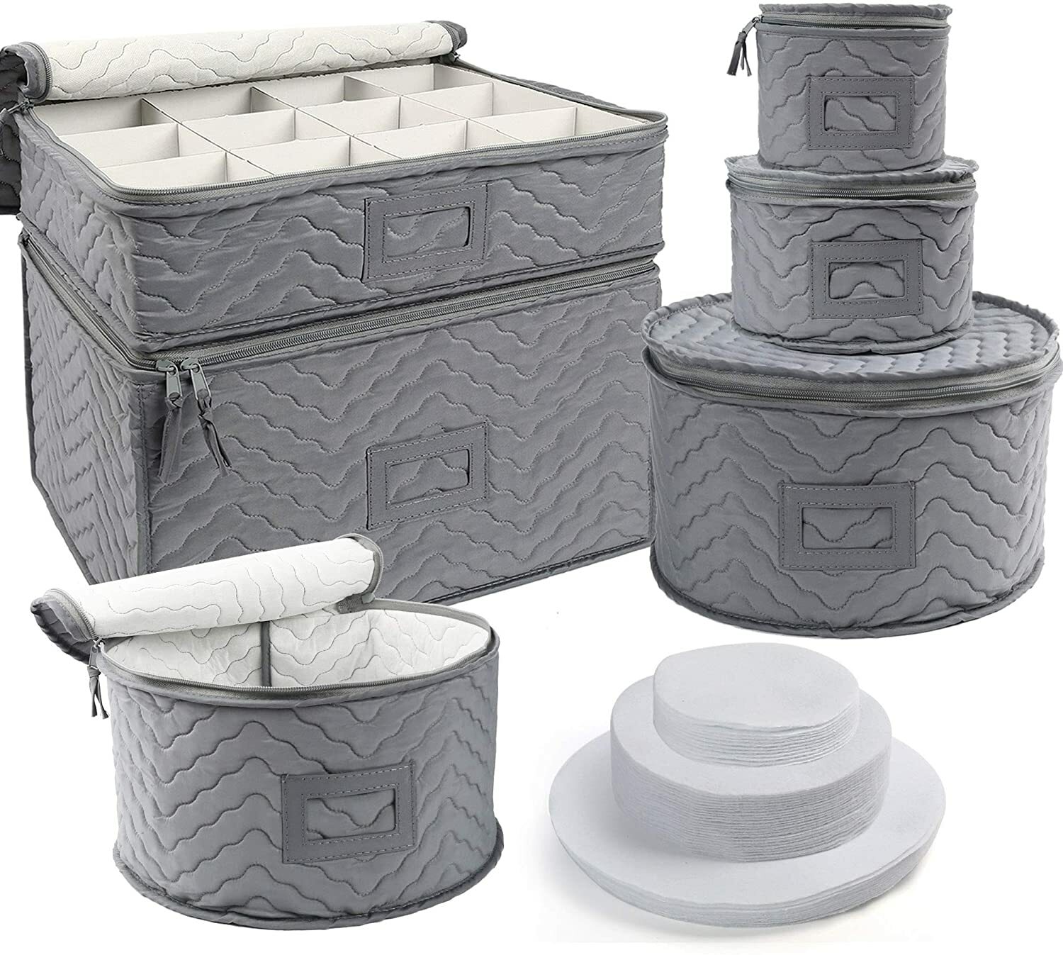 China Storage Containers Plate Cup Flatware Platter Hard Shell Stackable Holders gallery